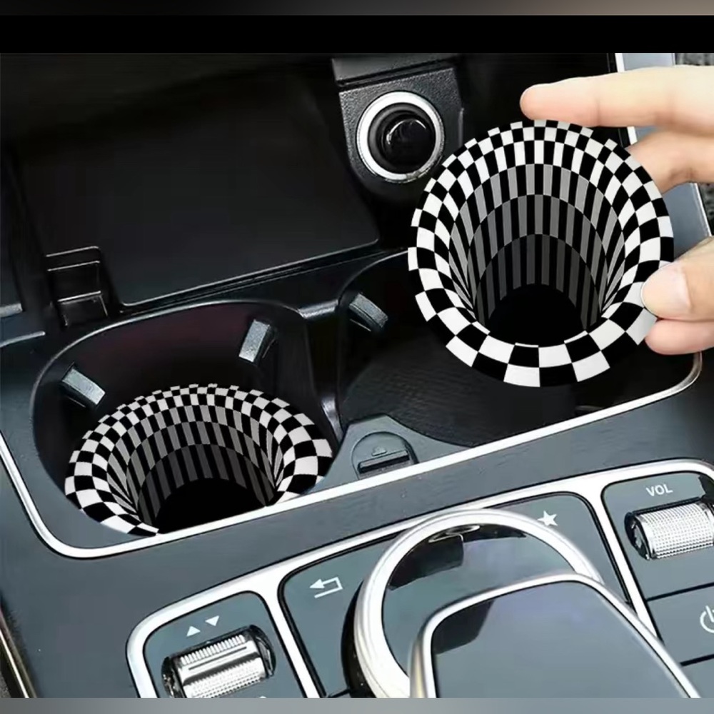 Car Coasters, Silicone Anti Slip Cup Pad Car Interior Supplies - Picture 15 of 16